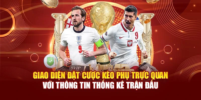 Giao diện đặt cược kèo phụ trực quan với thông tin thống kê trận đấu