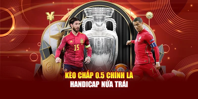 Kèo chấp 0.5 chính là Handicap nửa trái